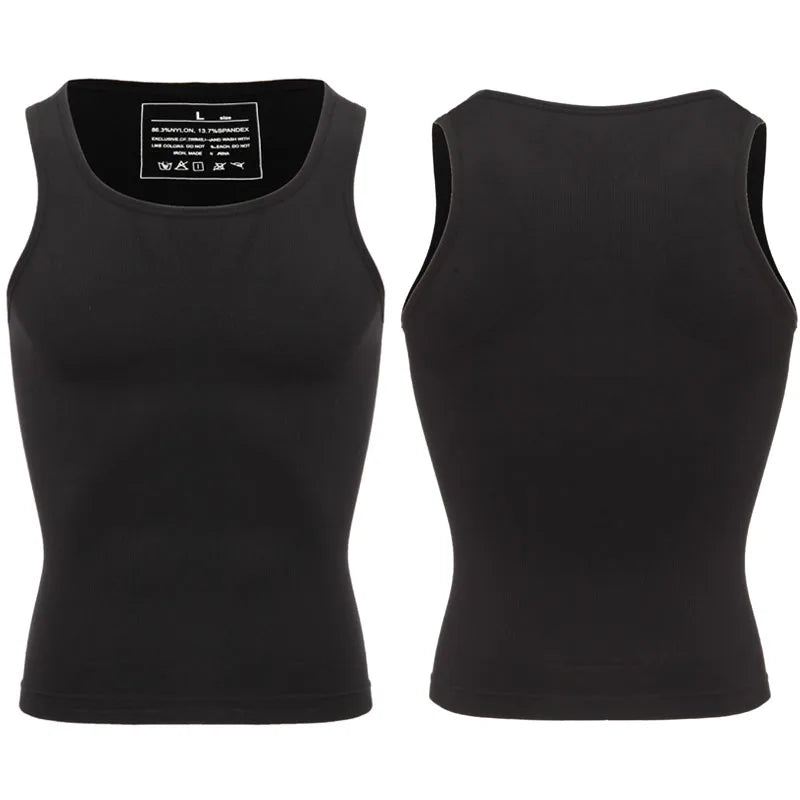 💪 Men’s Slimming Body Shaper – Compression Shirt for Chest & Tummy Control