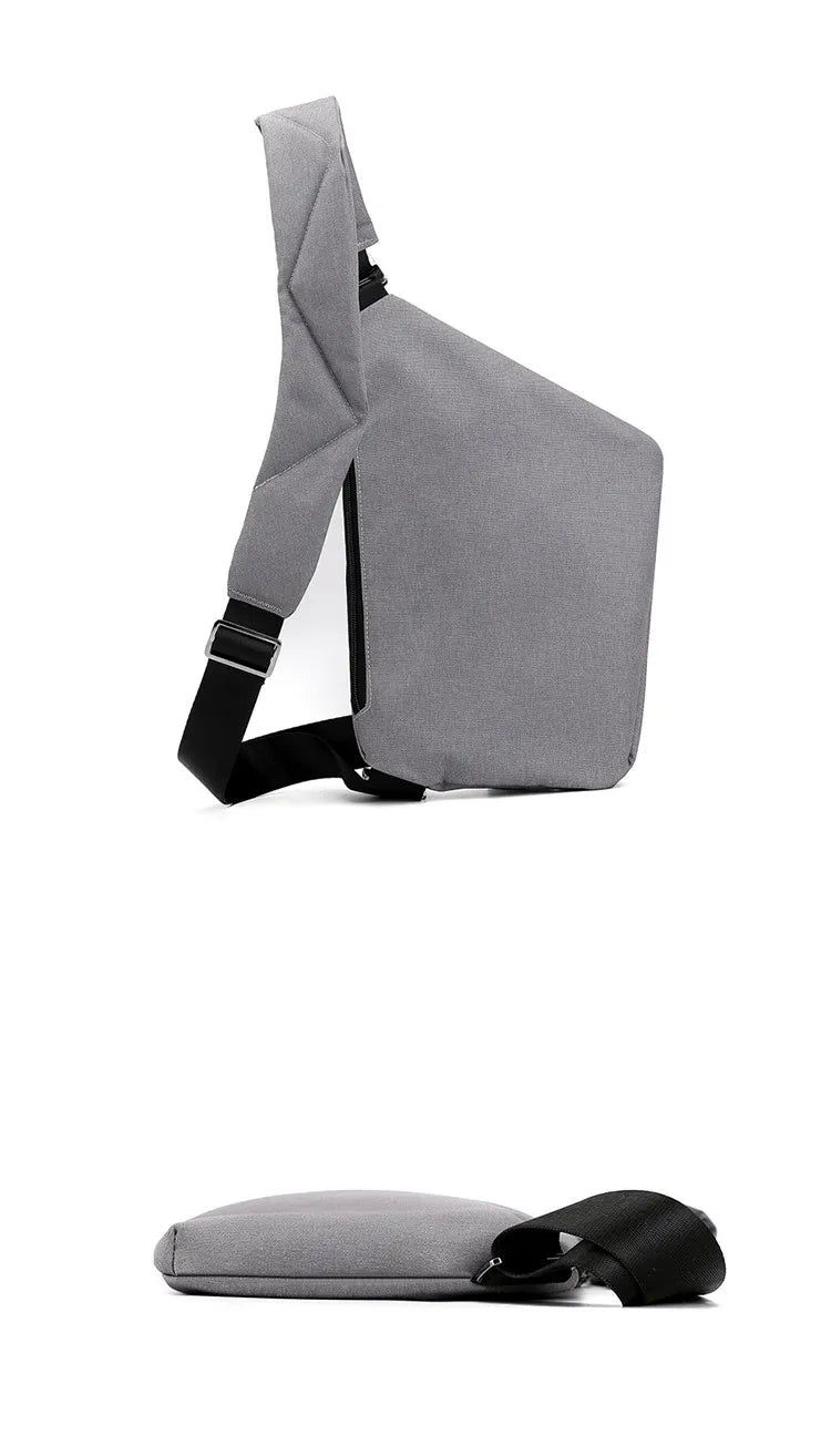 Fengdong Men’s Ultra-Thin Anti-Theft Sling Bag – Mini Crossbody Travel & Sports Chest Bag