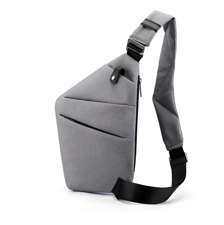 Fengdong Men’s Ultra-Thin Anti-Theft Sling Bag – Mini Crossbody Travel & Sports Chest Bag