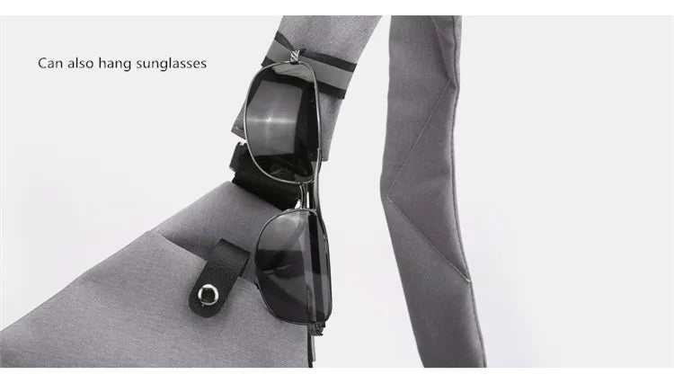 Fengdong Men’s Ultra-Thin Anti-Theft Sling Bag – Mini Crossbody Travel & Sports Chest Bag