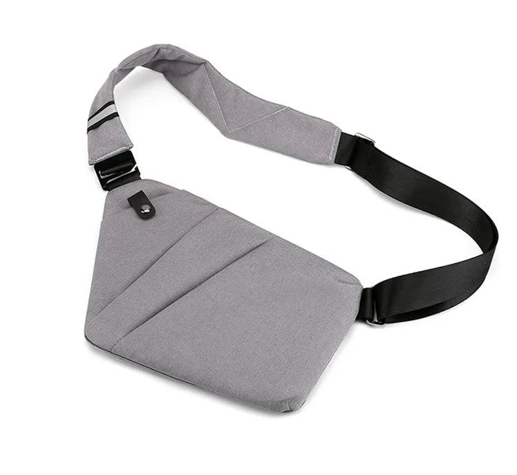 Fengdong Men’s Ultra-Thin Anti-Theft Sling Bag – Mini Crossbody Travel & Sports Chest Bag