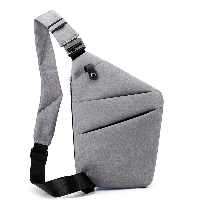 Fengdong Men’s Ultra-Thin Anti-Theft Sling Bag – Mini Crossbody Travel & Sports Chest Bag