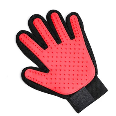 🧤 Silicone Pet Grooming Glove – Deshedding & Bathing Tool for Dogs & Cat