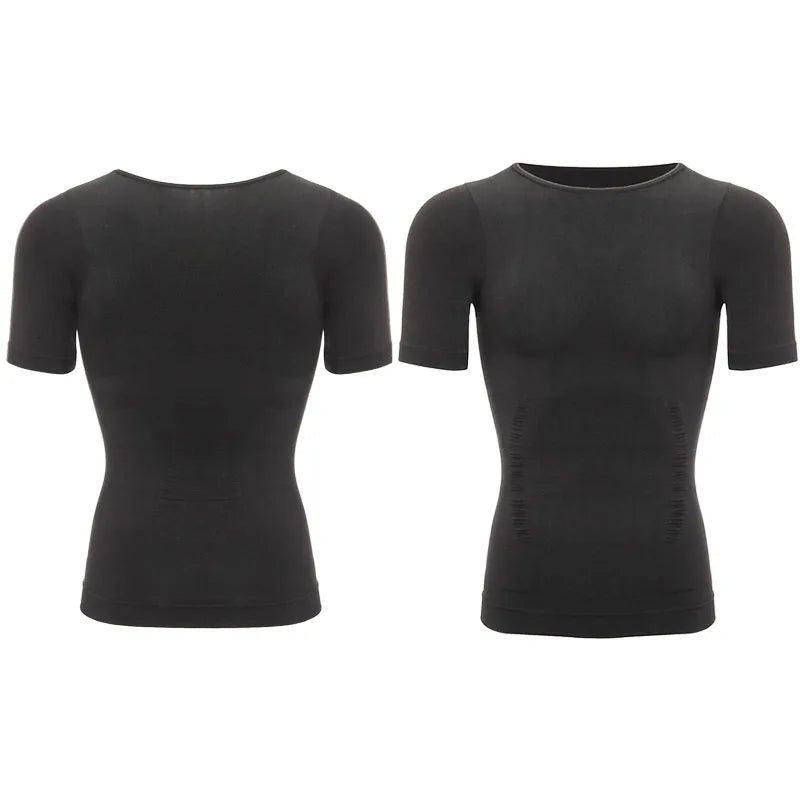 💪 Men’s Slimming Body Shaper – Compression Shirt for Chest & Tummy Control