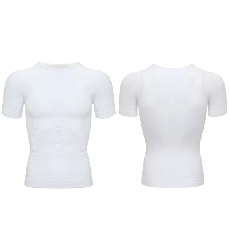 💪 Men’s Slimming Body Shaper – Compression Shirt for Chest & Tummy Control