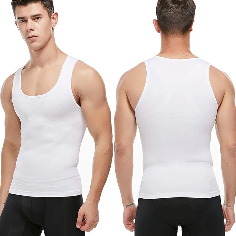 💪 Men’s Slimming Body Shaper – Compression Shirt for Chest & Tummy Control