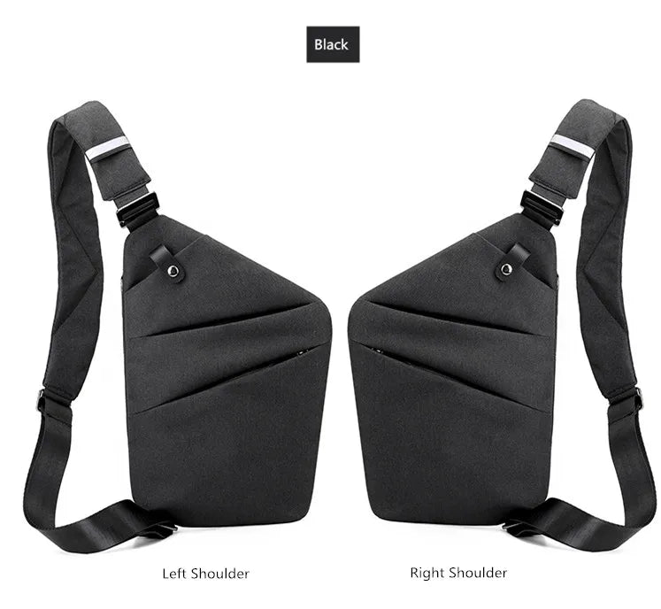 Fengdong Men’s Ultra-Thin Anti-Theft Sling Bag – Mini Crossbody Travel & Sports Chest Bag