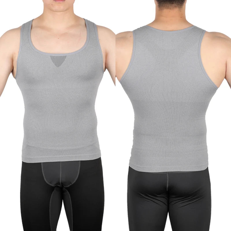 💪 Men’s Slimming Body Shaper – Compression Shirt for Chest & Tummy Control