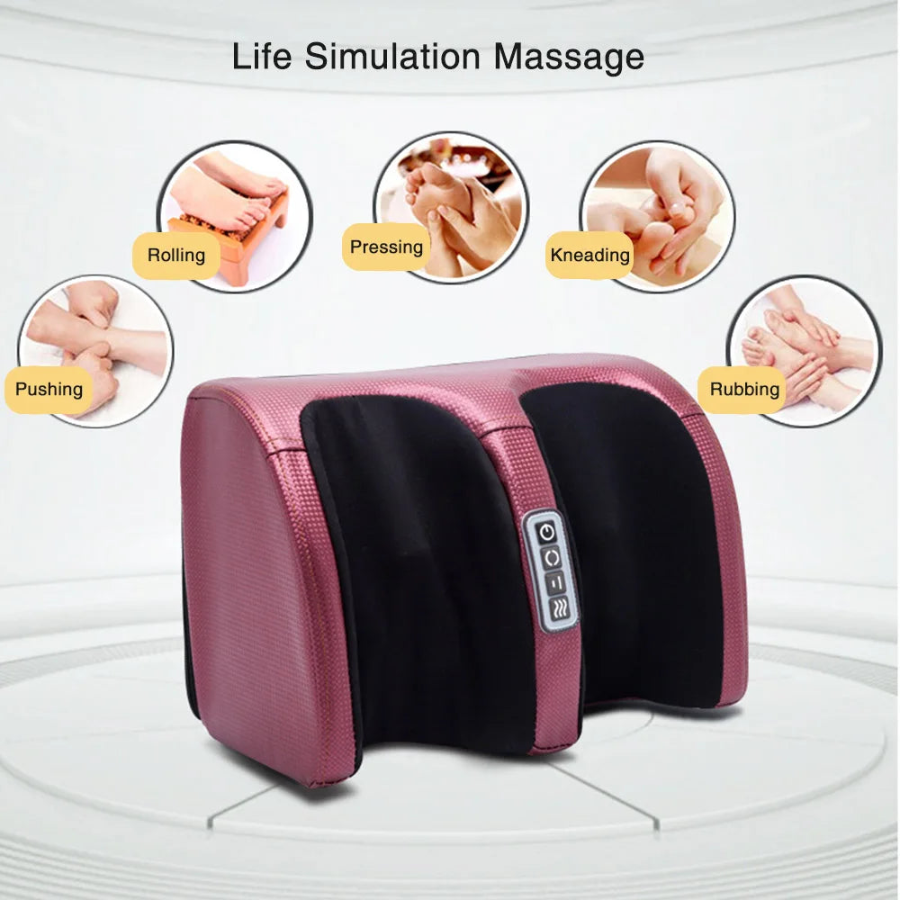 RelaxPro Electric Foot Massager with Heating, Hot Compression, and Muscle Relaxation for Pain Relief and Foot Spa Therapy