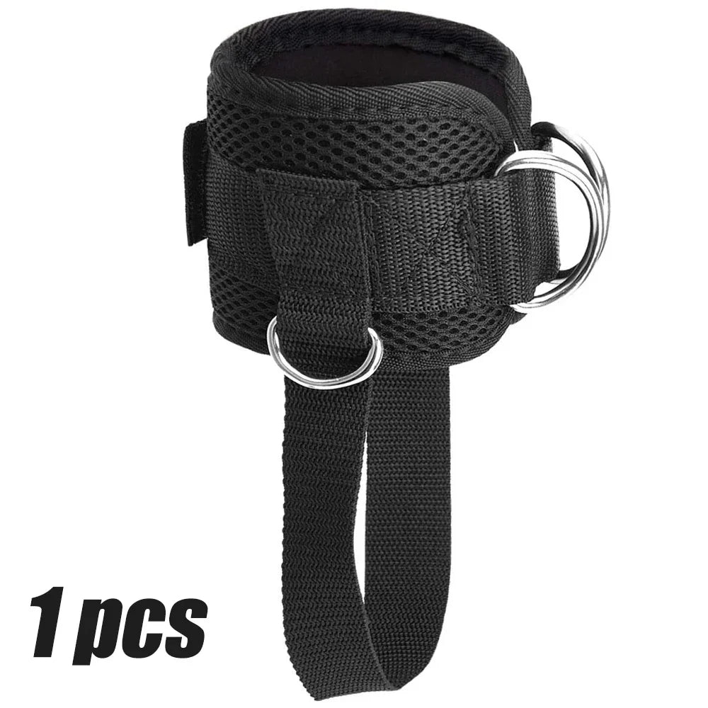 1PC Padded Thigh Strap with D-Ring – Ankle/Leg Cuff for Cable Machines, Gym Workout Accessory