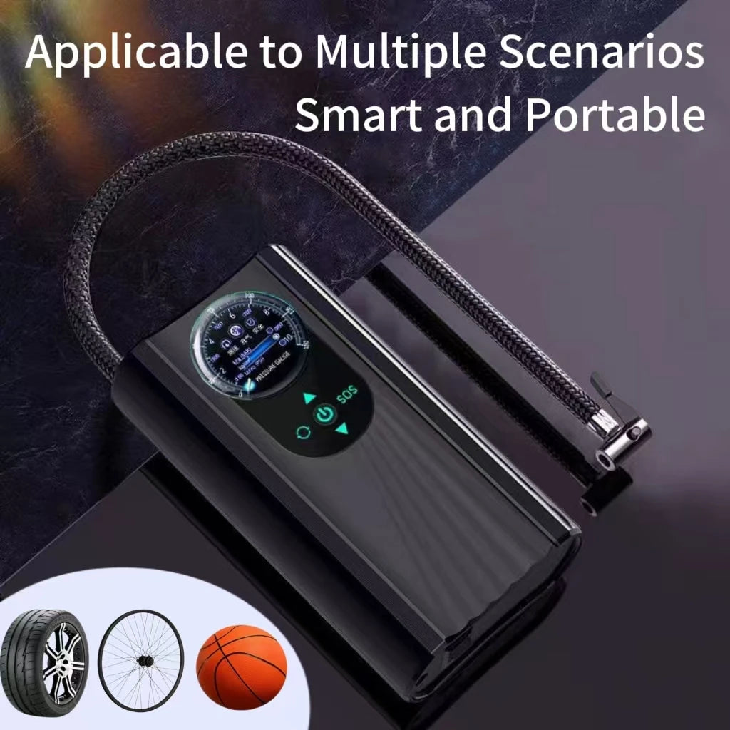 π Portable Wireless Air Pump β Electric Tire Inflator with Barometer