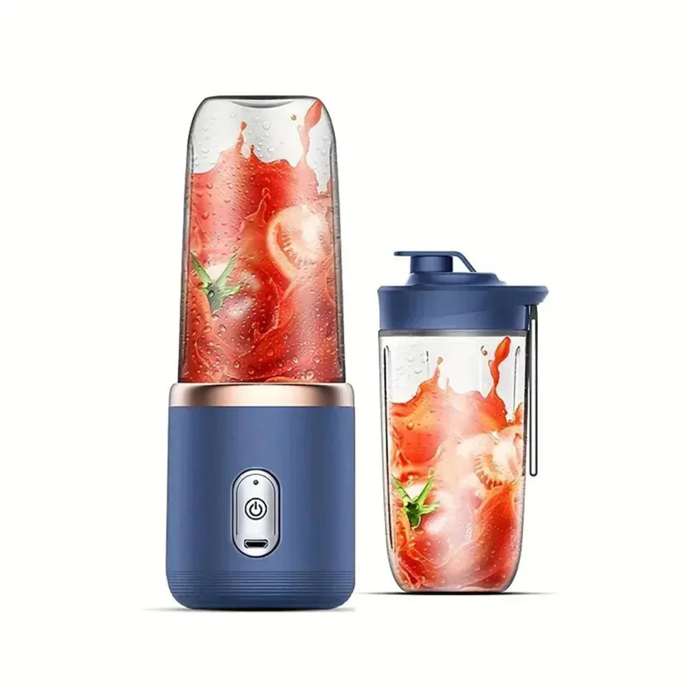 🍓 Portable USB Rechargeable Juicer Set – Mini Blender with 2 Cups
