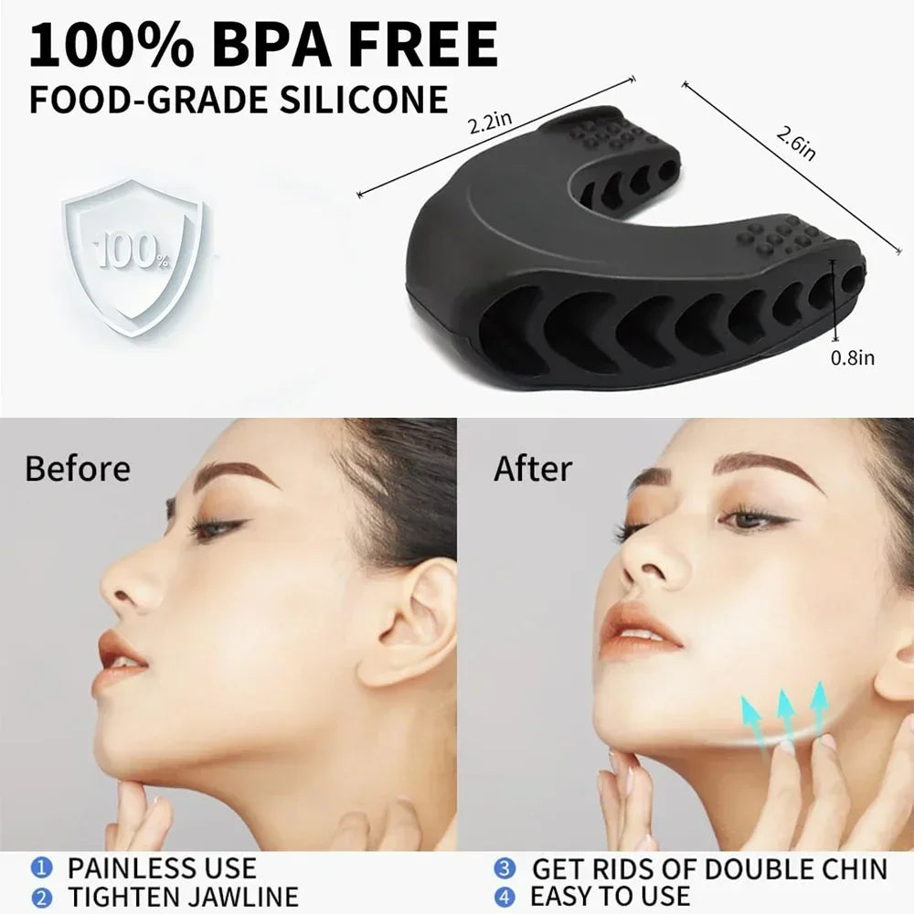Jawline Training Thin Face Fitness Ball Facial Muscle Activate Exercise Mouth Masseter Jaw Chin Slimming Mandibular Lift Tools