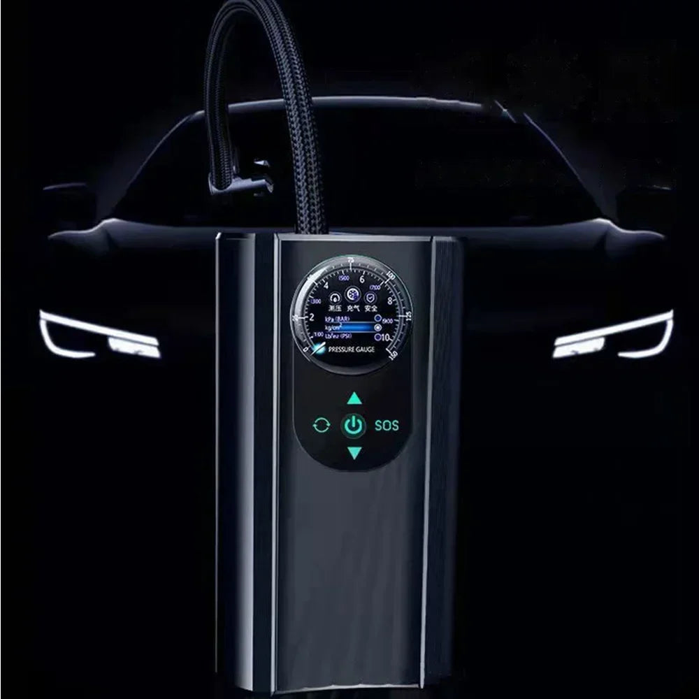 π Portable Wireless Air Pump β Electric Tire Inflator with Barometer