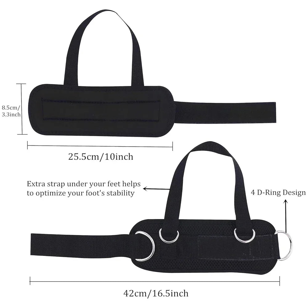 1PC Padded Thigh Strap with D-Ring – Ankle/Leg Cuff for Cable Machines, Gym Workout Accessory