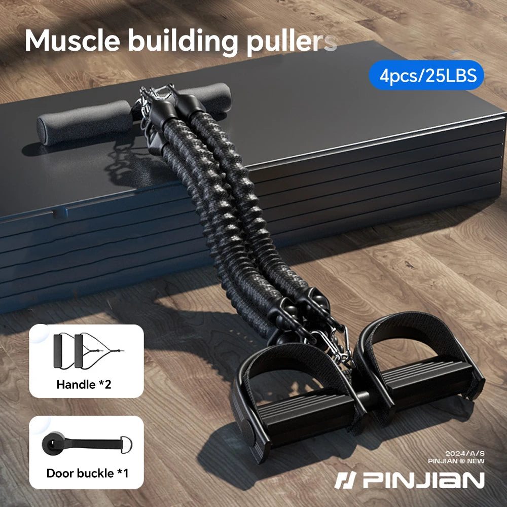 💪 Pedal Tension Rope Puller – Multi-Functional Fitness Resistance Band