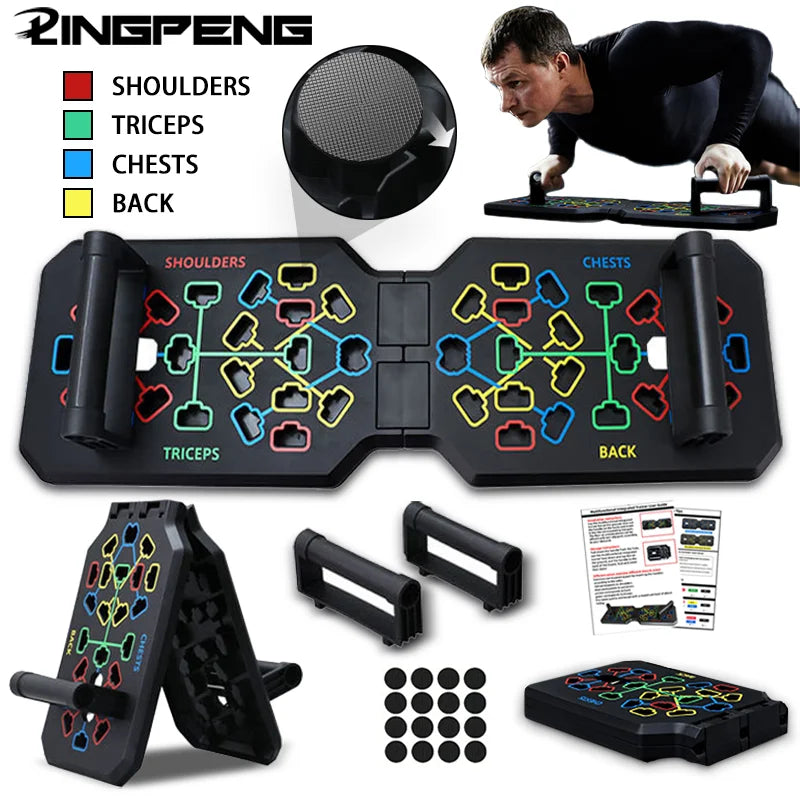 💪 Portable Multifunctional Push-Up Board Set – Fitness Equipment for Chest, Abdomen, Arms & Back