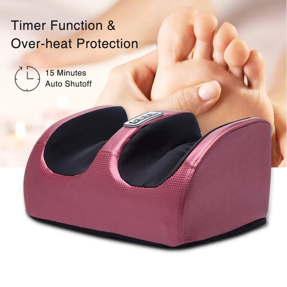 RelaxPro Electric Foot Massager with Heating, Hot Compression, and Muscle Relaxation for Pain Relief and Foot Spa Therapy