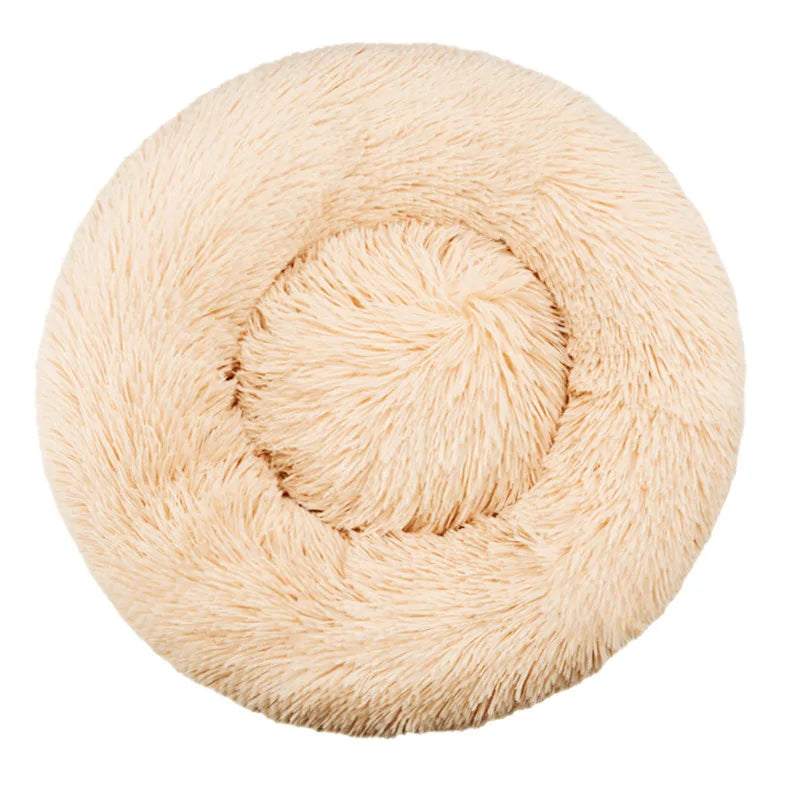πΆπ± Round Plush Pet Bed β Warm, Washable Sofa Basket for Dogs & Cats