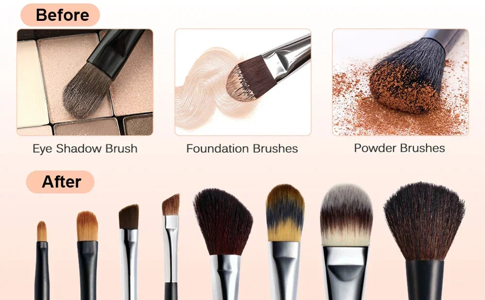 💄 USB Electric Makeup Brush Cleaner – 3-in-1 Portable Washer, Dryer & Drying Rack