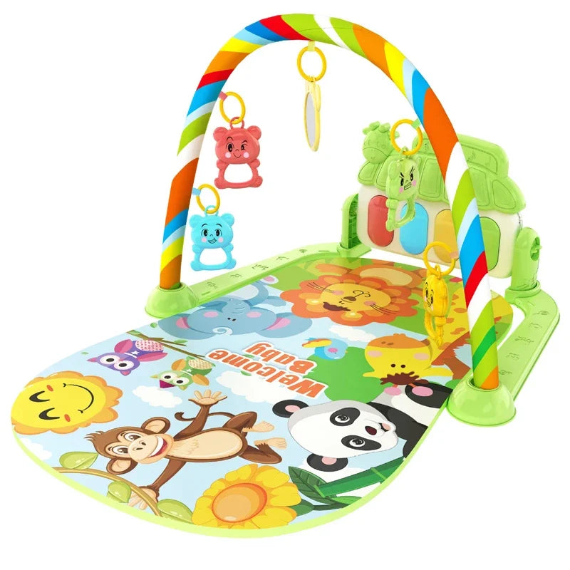 🎶 Baby Activity Gym Rack – Early Education Play Mat with Musical Piano, Crawling Blanket, and Pedal for Newborns (0-36 Months)