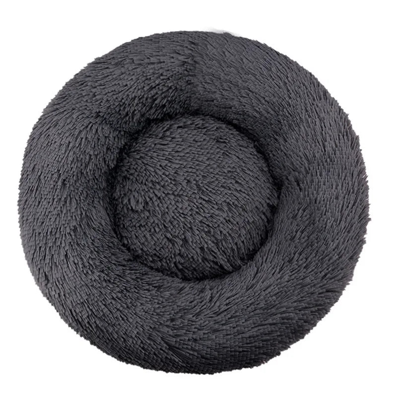 πΆπ± Round Plush Pet Bed β Warm, Washable Sofa Basket for Dogs & Cats