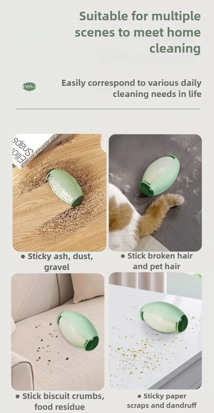 🧹 Washable Lint Remover & Pet Hair Remover – Portable Sticky Cleaning Roller