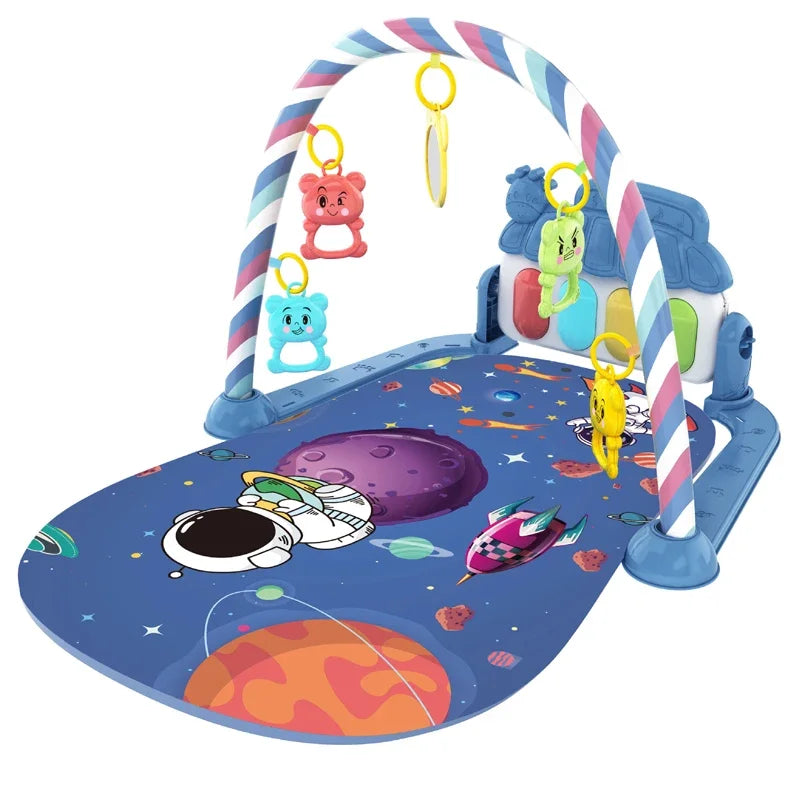 🎶 Baby Activity Gym Rack – Early Education Play Mat with Musical Piano, Crawling Blanket, and Pedal for Newborns (0-36 Months)