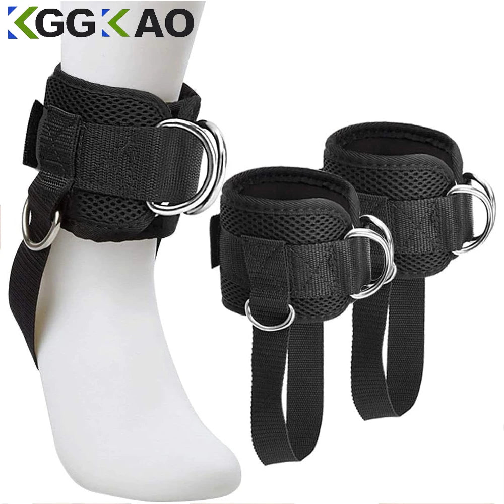 1PC Padded Thigh Strap with D-Ring – Ankle/Leg Cuff for Cable Machines, Gym Workout Accessory