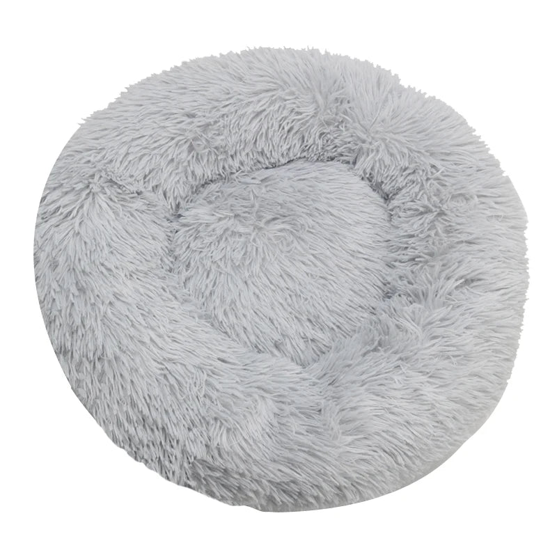 πΆπ± Round Plush Pet Bed β Warm, Washable Sofa Basket for Dogs & Cats