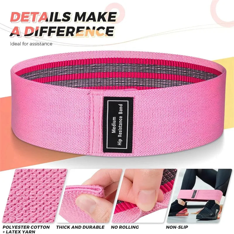 Resistance Bands Set – Elastic Rubber Bands for Fitness, Workout, Bodybuilding, and Gym Training