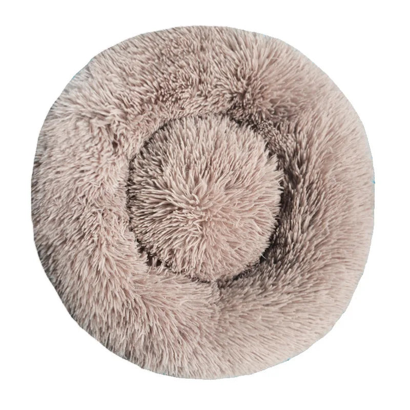 πΆπ± Round Plush Pet Bed β Warm, Washable Sofa Basket for Dogs & Cats