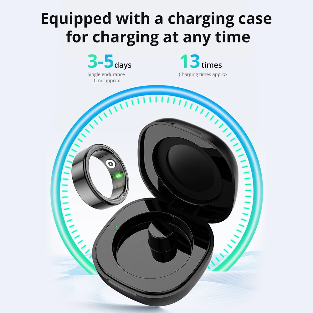 COLMI R02 Waterproof Smart Ring with Charging Case