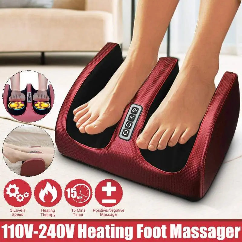 RelaxPro Electric Foot Massager with Heating, Hot Compression, and Muscle Relaxation for Pain Relief and Foot Spa Therapy