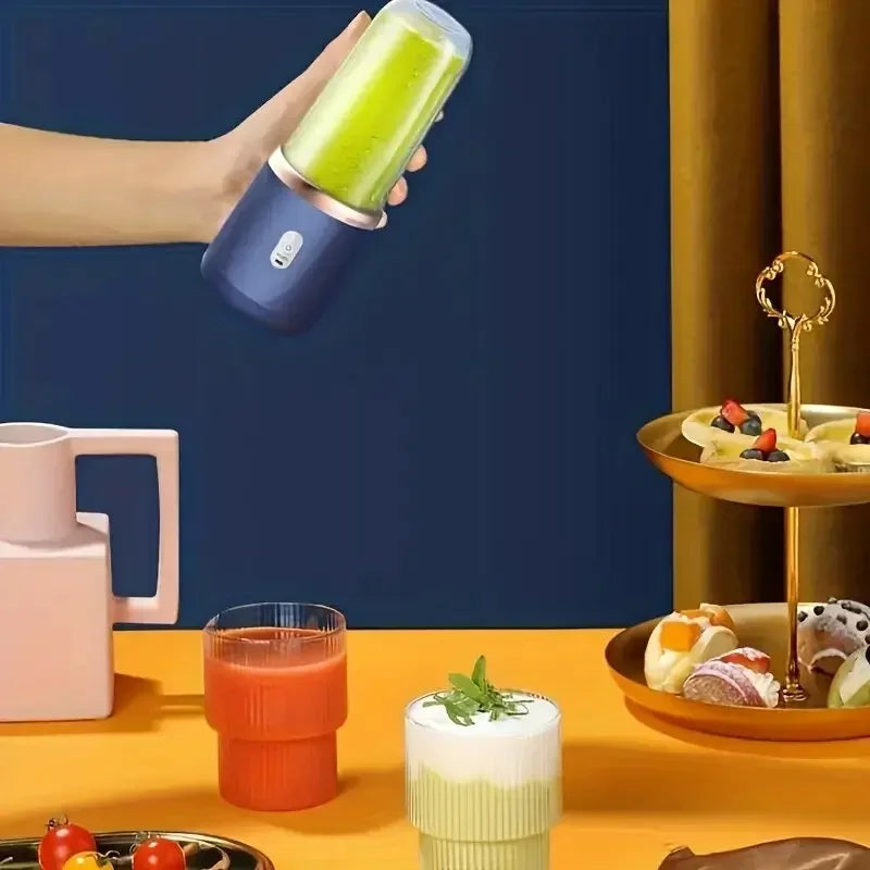 🍓 Portable USB Rechargeable Juicer Set – Mini Blender with 2 Cups