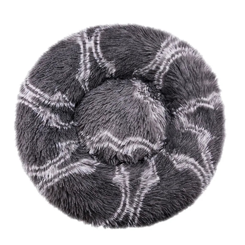 πΆπ± Round Plush Pet Bed β Warm, Washable Sofa Basket for Dogs & Cats