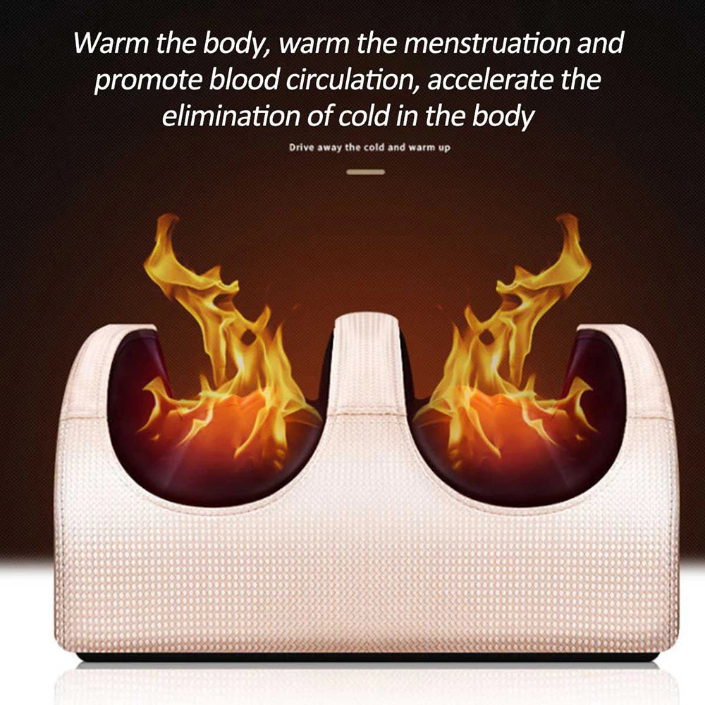 RelaxPro Electric Foot Massager with Heating, Hot Compression, and Muscle Relaxation for Pain Relief and Foot Spa Therapy
