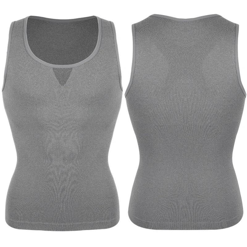 💪 Men’s Slimming Body Shaper – Compression Shirt for Chest & Tummy Control