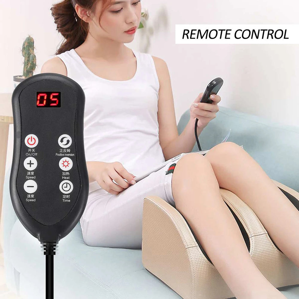 RelaxPro Electric Foot Massager with Heating, Hot Compression, and Muscle Relaxation for Pain Relief and Foot Spa Therapy