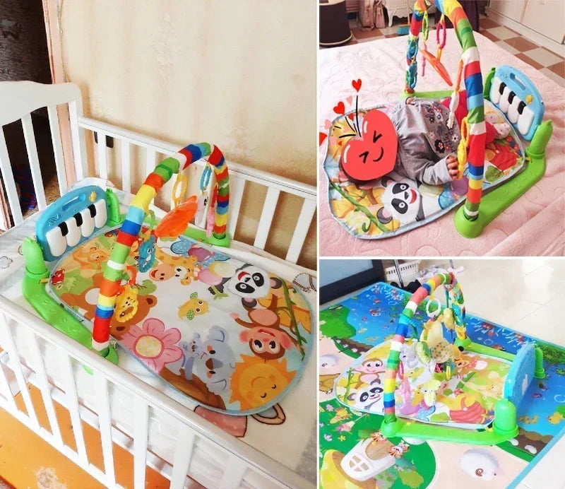 🎶 Baby Activity Gym Rack – Early Education Play Mat with Musical Piano, Crawling Blanket, and Pedal for Newborns (0-36 Months)