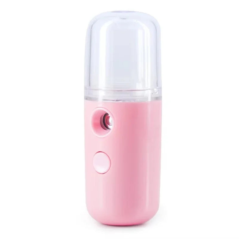 Mini Rechargeable Facial Steamer — 30ml Portable Nano Mist Sprayer for Instant Hydration, Wireless & Wireless! 💧✨
