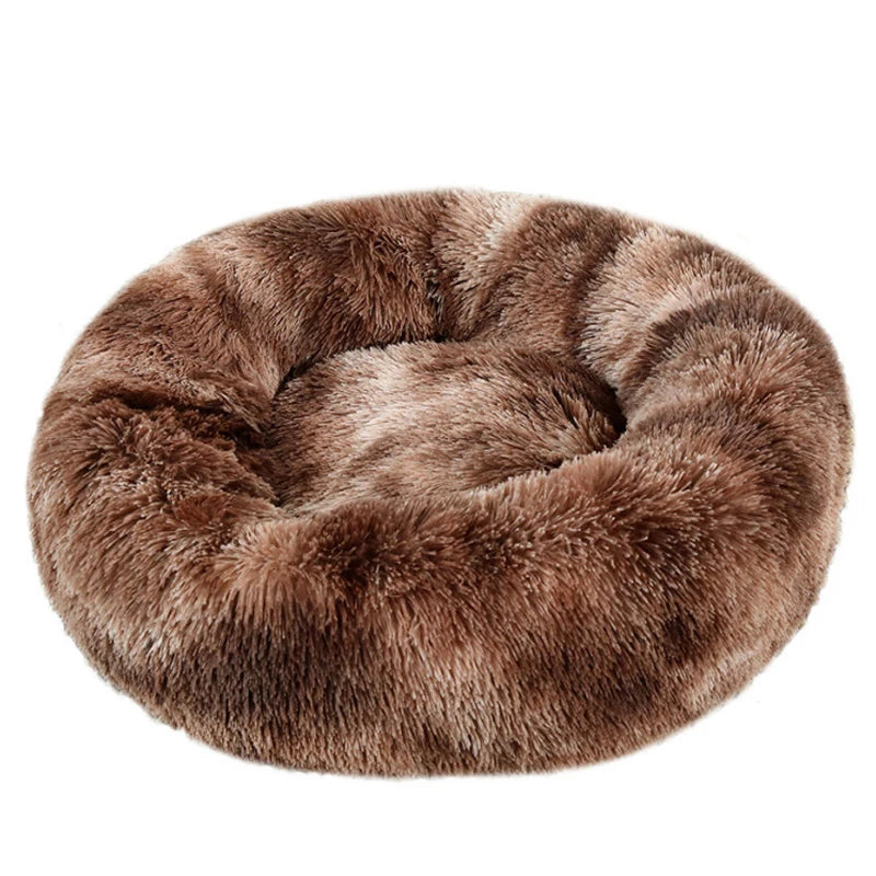 πΆπ± Round Plush Pet Bed β Warm, Washable Sofa Basket for Dogs & Cats
