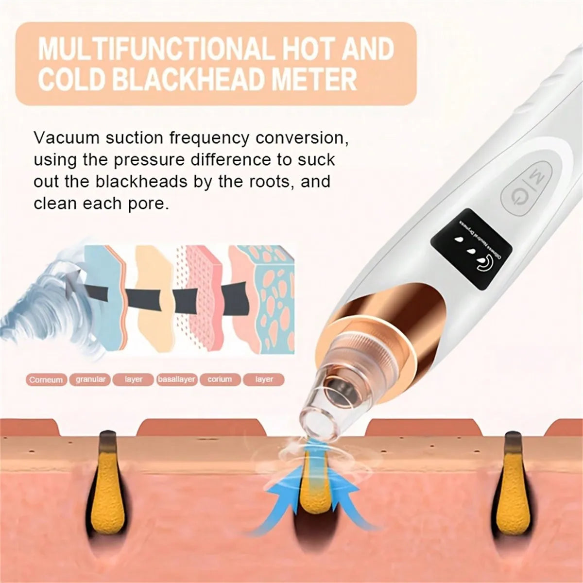 ClearGlow Deluxe Electric Pore & Blackhead Remover Vacuum for Facial Skin Care