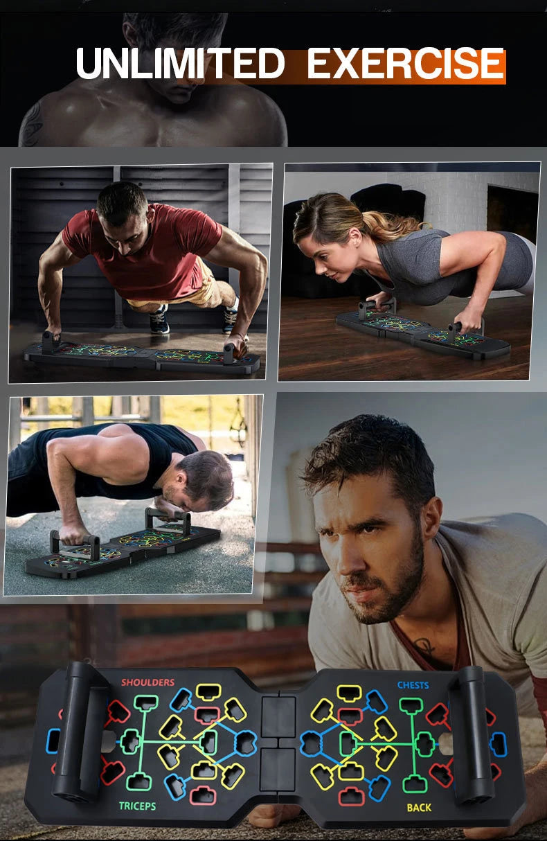 💪 Portable Multifunctional Push-Up Board Set – Fitness Equipment for Chest, Abdomen, Arms & Back