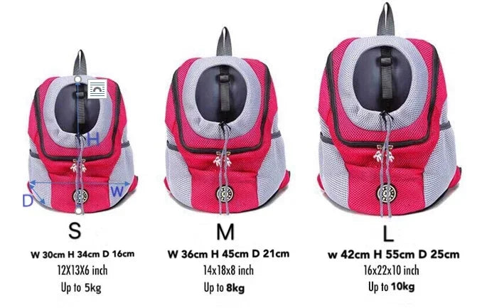 🐾 Outdoor Pet Dog Carrier Bag – Portable Travel Backpack for Cats & Dogs