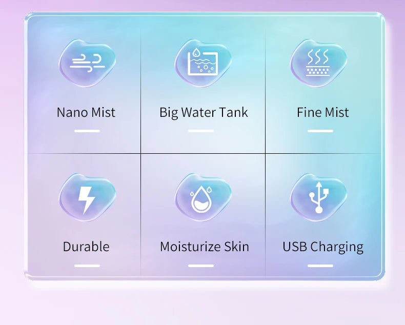 Mini Rechargeable Facial Steamer — 30ml Portable Nano Mist Sprayer for Instant Hydration, Wireless & Wireless! 💧✨