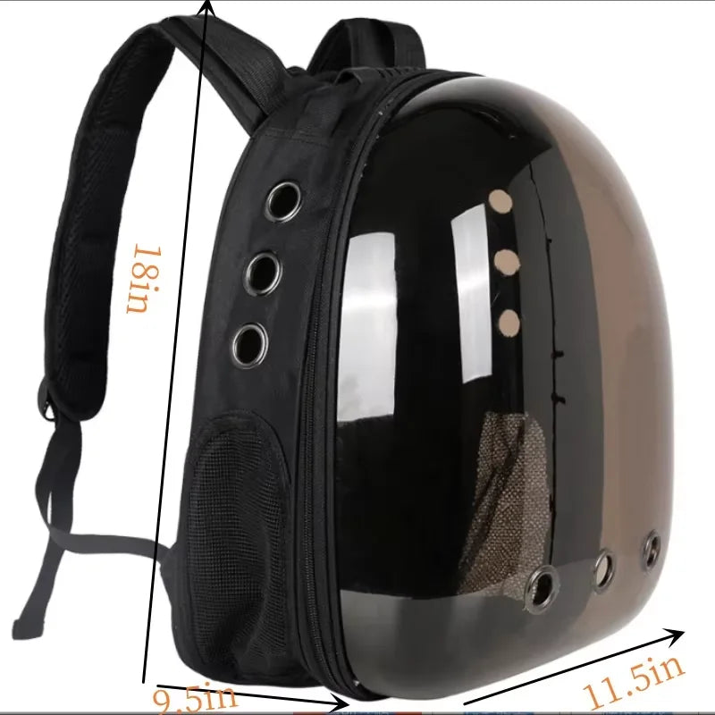 🐱 Pet Cat Space Backpack – Transparent & Breathable Travel Carrier