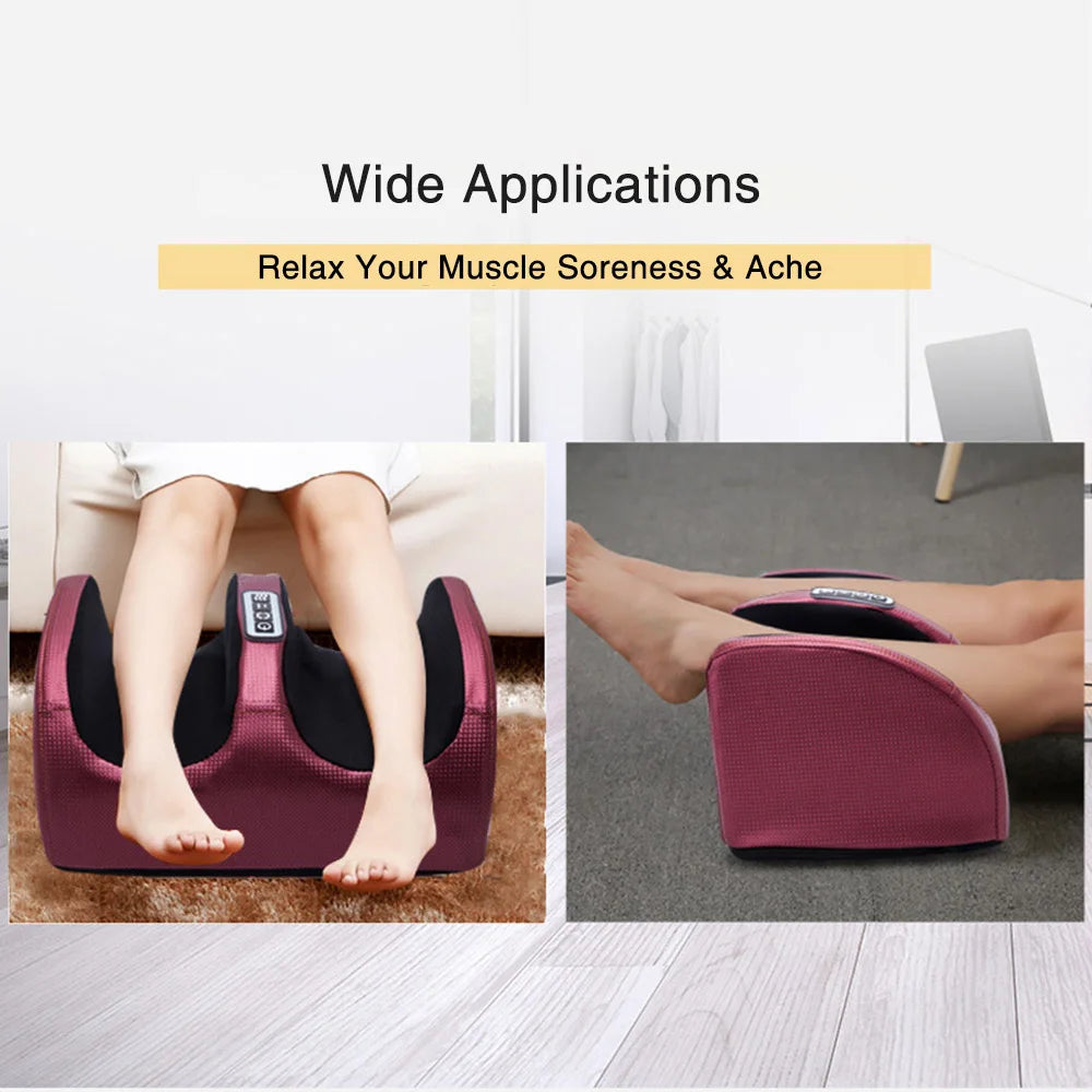 RelaxPro Electric Foot Massager with Heating, Hot Compression, and Muscle Relaxation for Pain Relief and Foot Spa Therapy