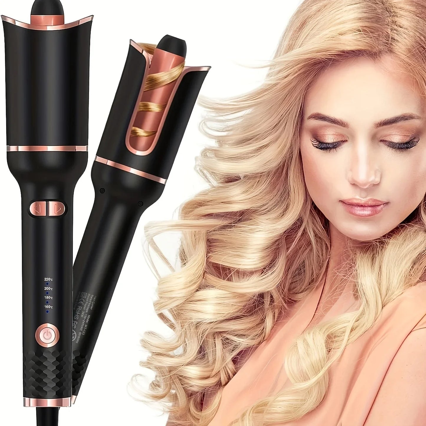 Automatic Ceramic Rotating Air Curler & Spin Wand Styler — Magic Hair Curling Machine