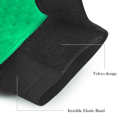 🧤 Silicone Pet Grooming Glove – Deshedding & Bathing Tool for Dogs & Cat